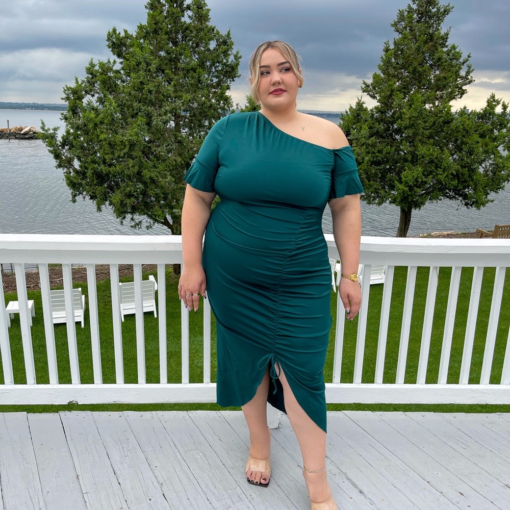 Forest Green Dress from Shein